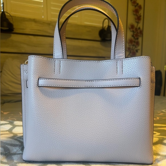 Michael Kors Emilia Small Pebbled Leather Satchel in blush pink. - Picture 2 of 5